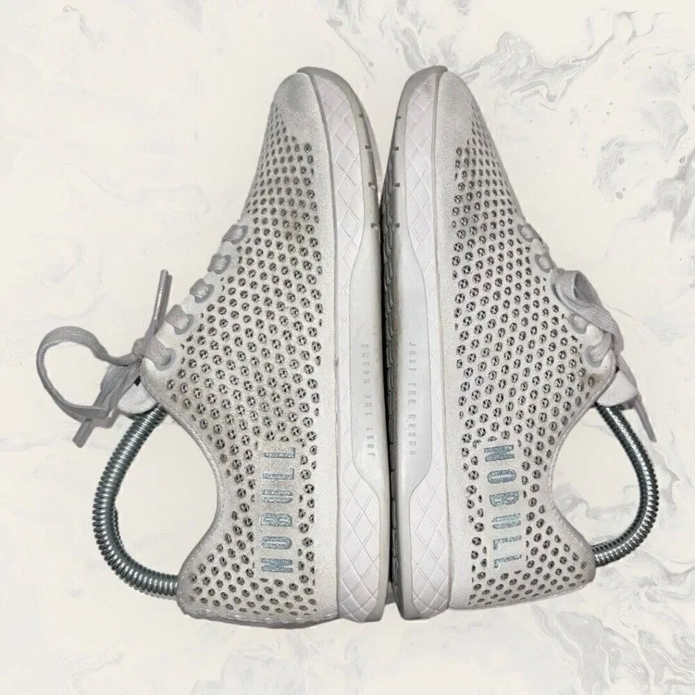 NOBULL Perforated Suede Steel Gray Trainers Crossfit Shoes Womens Size 7.5